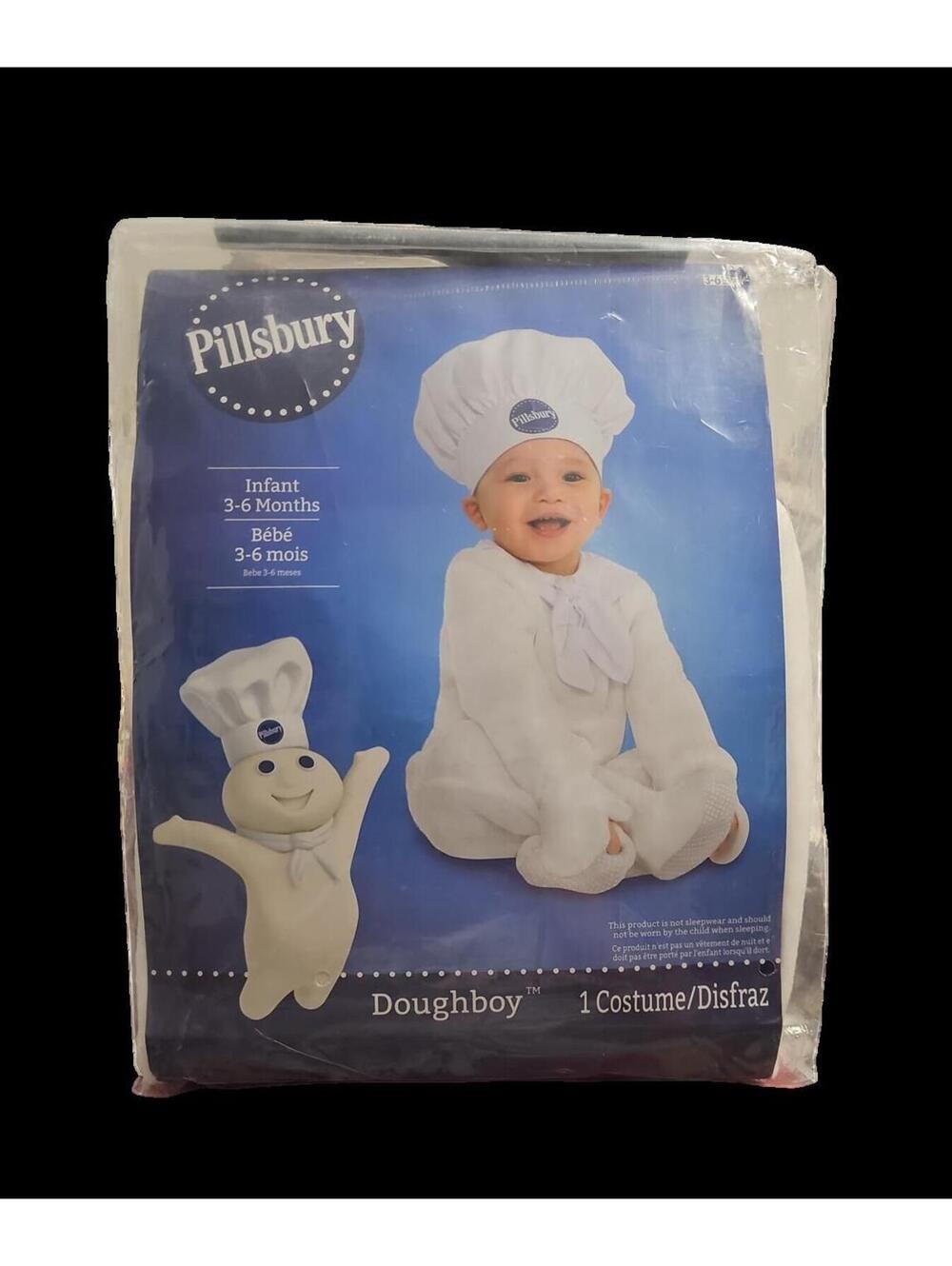 Pillsbury Doughboy Infant Costume Size 3-6 Months - Unused